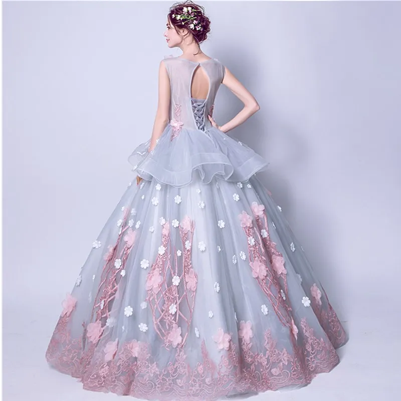 Ruthshen Очаровательная Vestidos Бальные платья с рюшами и цветами из органзы Сладкий 15 платье для балла маскарада одежда без рукавов