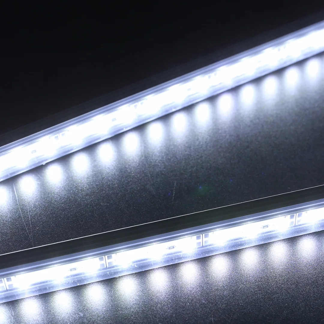 2Pcs 24LED SMD 5730 Car Interior Light Bar Tube Strip Lamp Van Boat Caravan 12V