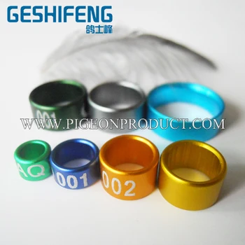 

100pc latest top quality aluminium pigeon leg band pigeon rings 2-16mm