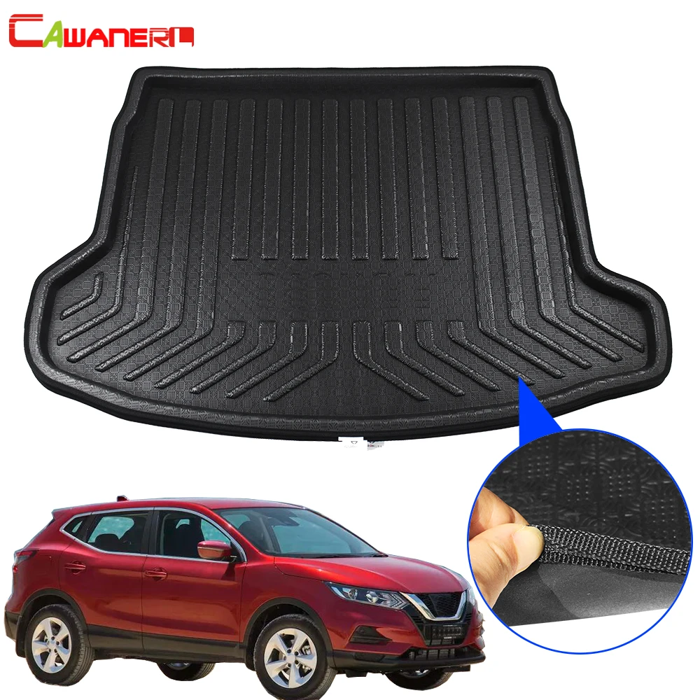 Cawanerl Car Trunk Mat Tray Boot Liner Cargo Floor Carpet Mud Pad For