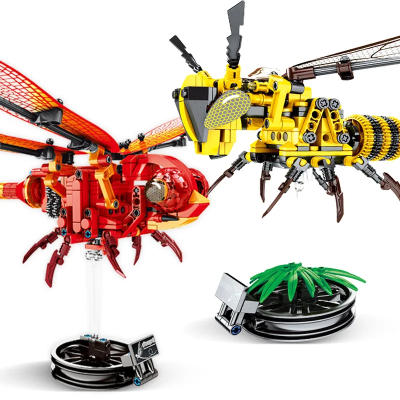 

Simulated insect DIY Bee Wasp model Building Blocks stress release Compatible Technic Bricks set Educational Toy dragonfly Block