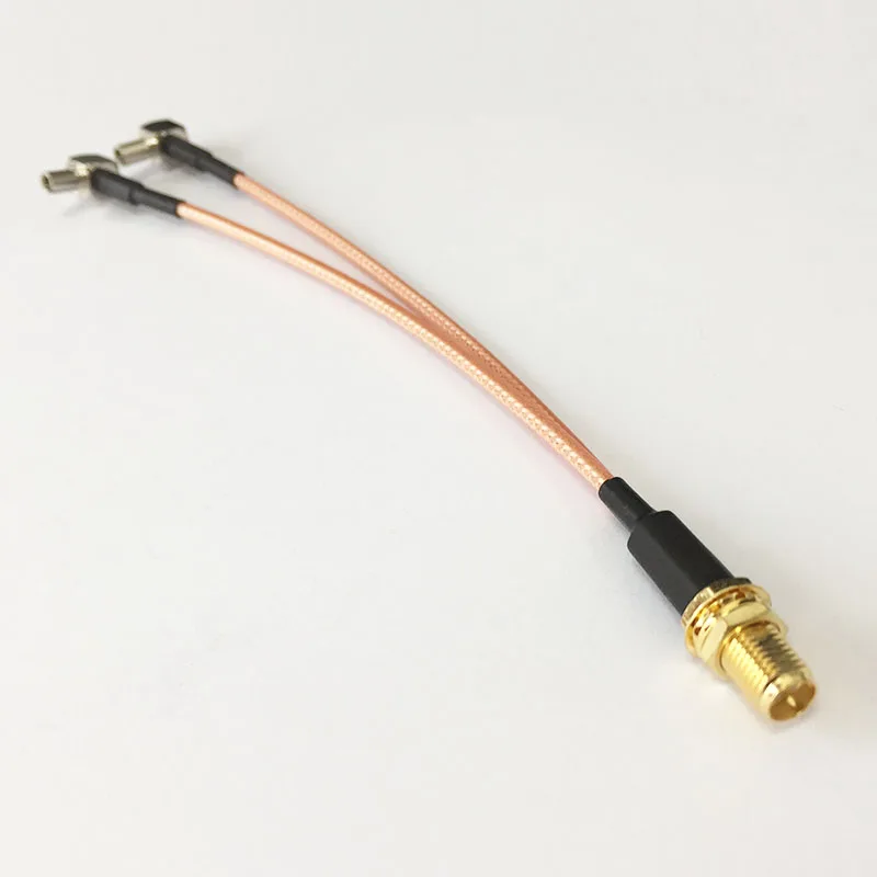 Новый разъем RF RP-SMA Female to Y type 2X TS9 Male разветвитель комбинированный кабель отрезок