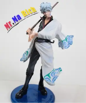 

23cm Gin Tama Gintama Sakata Gintoki Silver Soul Action Figures Pvc Brinquedos Collection Figures Toys For Christmas Gift