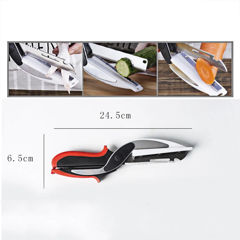 Multipurpose Kitchen Smart Scissor Collapsible Universal Scissors Food Chopper Slicer Cutter Dicer for Vegetables Fruits Meat Multipurpose Kitchen Smart Scissor Collapsible Universal Scissors Food Chopper Slicer Cutter Dicer for Vegetables Fruits Meat