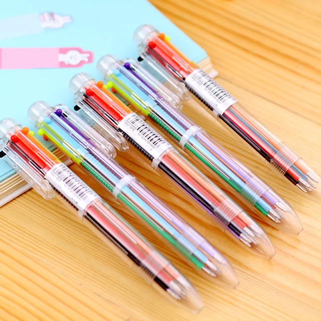 100pcs/lot Ballpoint Pens Colorful Colors Cute Flexible Ball Pen Writing  Multifunction Kawaii School Supplies Material Escolar - Ballpoint Pens -  AliExpress