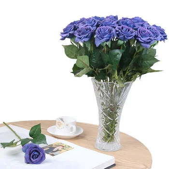 Fresh rose Artificial Flowers Real Touch rose Flowers Home Wedding Party Decor Fake Small Rose Flowers Bouquet 1bunch