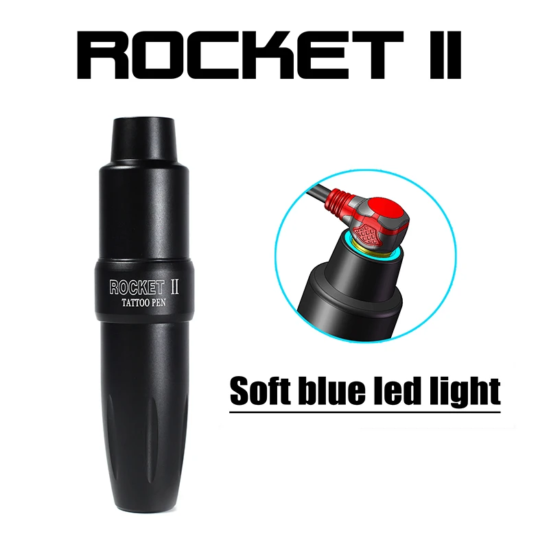 FKS Rocket II тату машина RCA шнур постоянный макияж бровей Картридж ручка для татуажа Мощный Тихий мотор роторная машина татуировки - Цвет: C