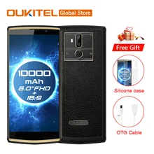 Oukitel K7 18:9 полный дисплей 6,0 ''FHD 4 Гб ОЗУ 64 Гб ПЗУ MT6750T Восьмиядерный 13 МП+ 5 Мп 10000 мАч 9 В/2 а отпечаток пальца мобильный телефон