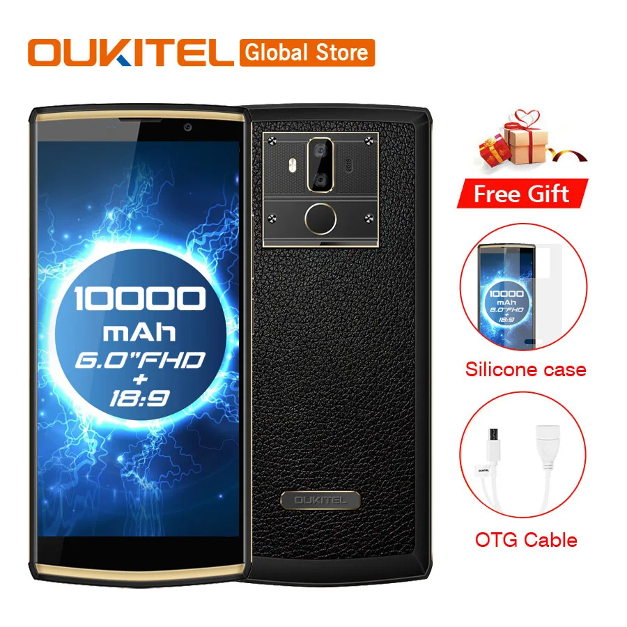 Oukitel K7 18:9 полный Дисплей 6 0 ''FHD 4 Гб Оперативная память 64 Встроенная MT6750T Octa Core 13MP