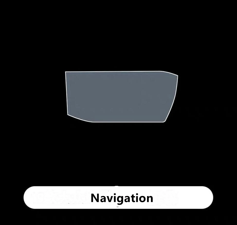 Автомобильная панель приборной панели из ТПУ, панель для приборной панели, защита экрана, навигация, ЖК-покрытие, наклейка, пленка для Volkswagen Touareg, интерьер - Название цвета: navigation