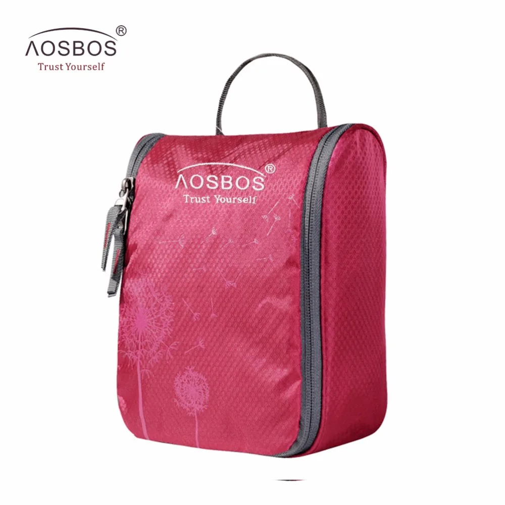 Aosbos للماء الضروريات ماكياج المنظم أدوات الزينة Casewomen الرجال أطقم سفر المكياج التجميل حقيبة organizador دي maquiagem