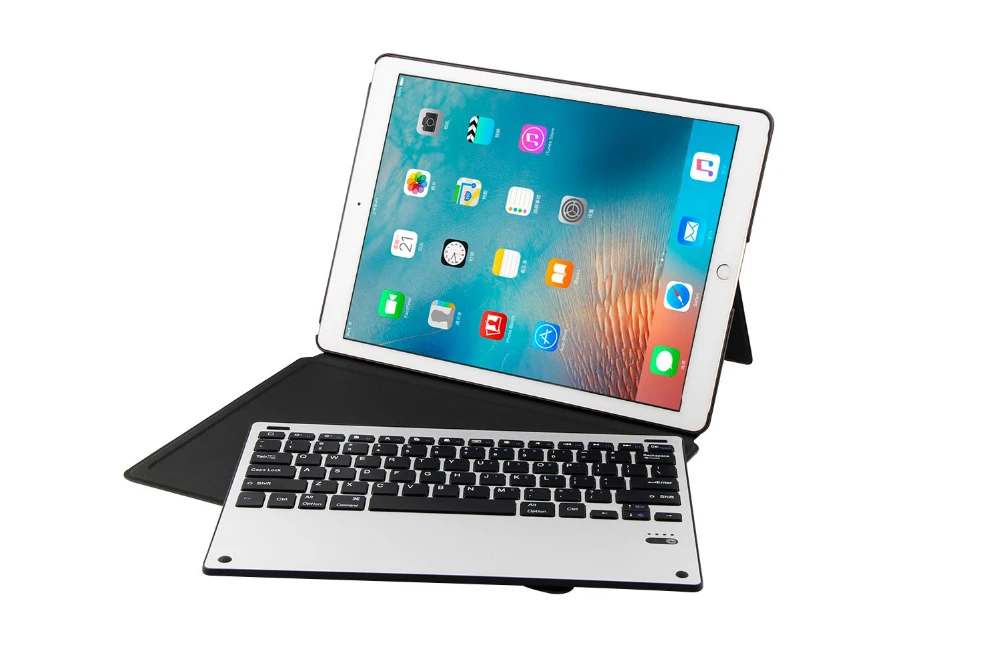 Ultra Thin Detachable Metal Wireless Bluetooth Keyboard Dock Case Stand Leather Smart Cover For Apple Ipad Pro 12 9 2017 2015 Cover For Apple Ipad Smart Coverkeyboard Dock Aliexpress