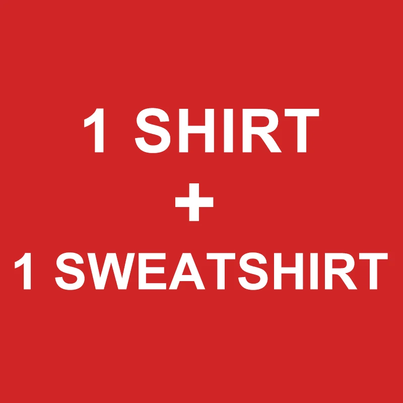 Пионерский лагерь мужские качественные рубашки 2 шт. в счастливом пакете продукты случайно отправить не позволяем возврата и обмена - Цвет: 1 sweatshirt1 shirt