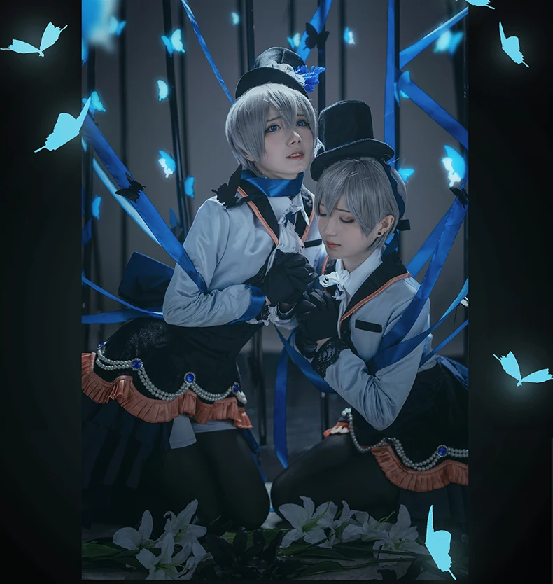 Amine Black Butler Ciel Phantomhive Gemini костюм для косплея готические костюмы Женское платье на