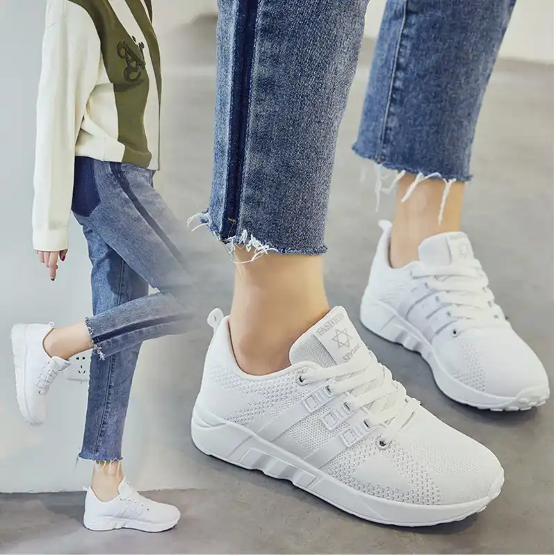 Zapatillas De Tenis transpirables para Mujer, zapatos deportivos De malla  De aire, ropa atlética ajustada, para gimnasio, para Otoño y verano|Zapatos  de tenis| - AliExpress