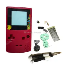 Горячая Роза красный цвет игра DIY заменить оболочки для Gameboy цвет консоли корпус w/ограниченное издание экран с логотипом Мальчик Человек сбора