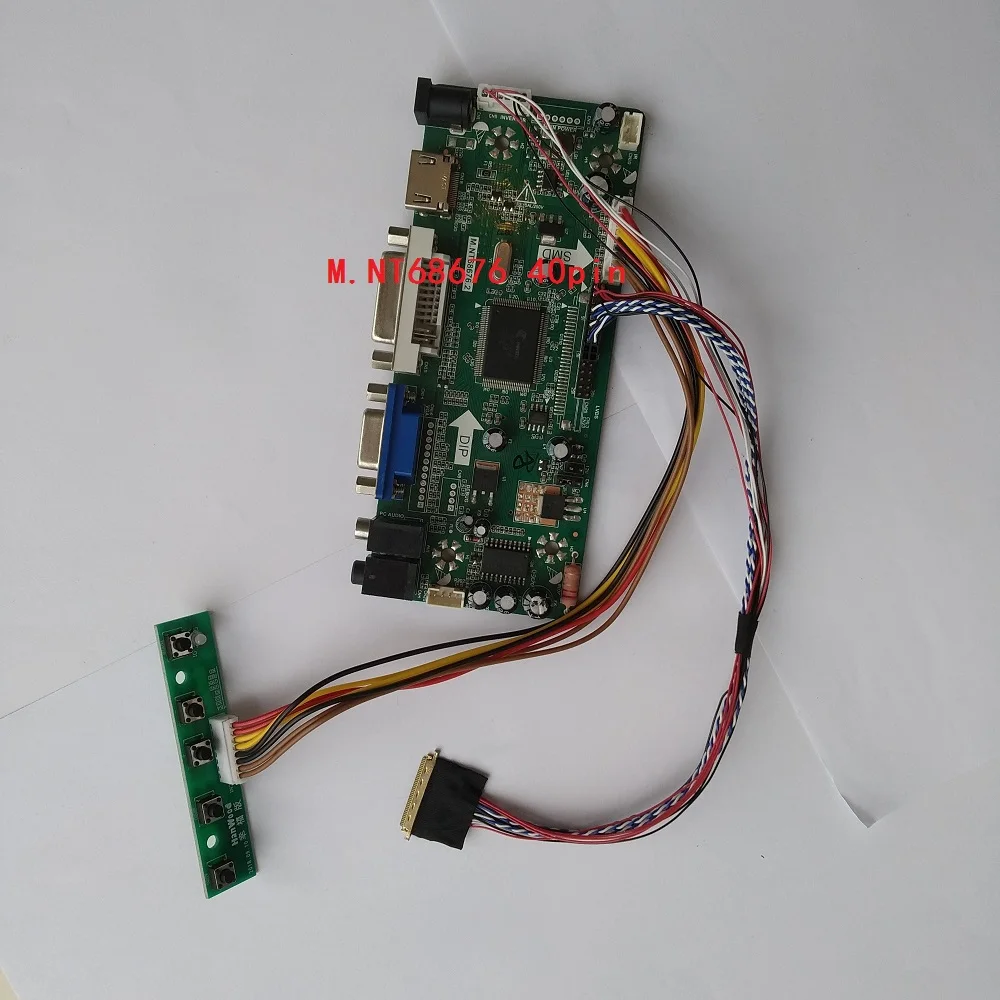 

Kit For LP140WH2-TLD3 Audio card DIY LED LCD 40pin LVDS 14"Screen Monitor DVI Panel 1366*768 HDMI VGA Controller board