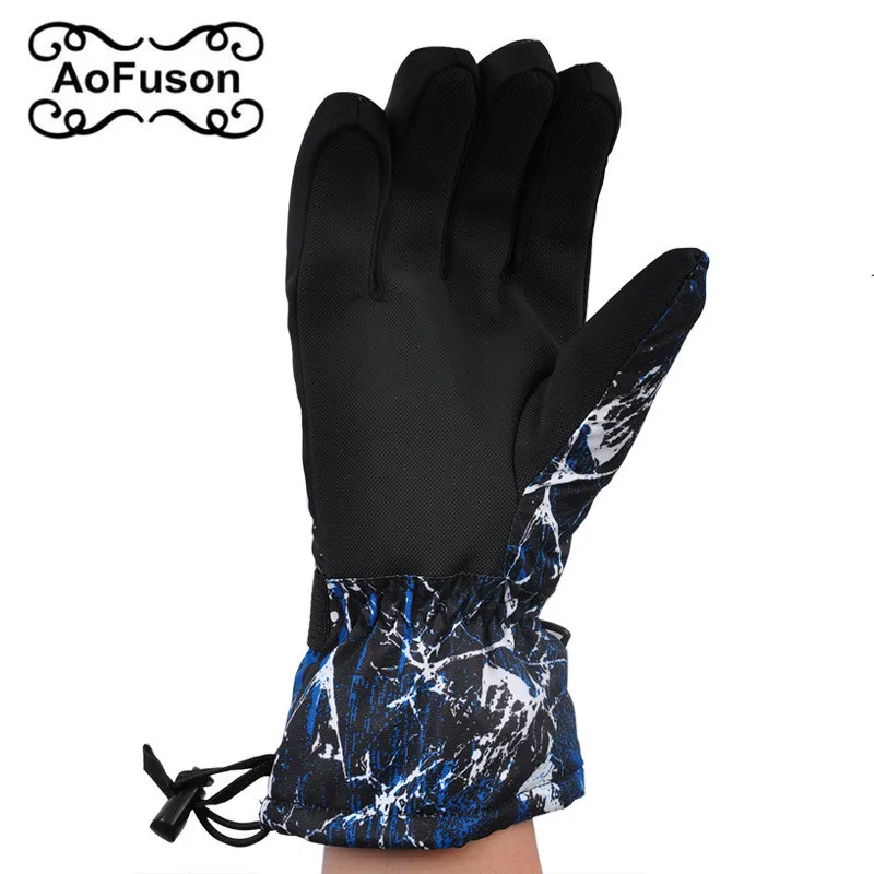 Зимние лыжные перчатки Сноуборд Снегоход Мотоцикл Велоспорт теплые Guantes Nieve для