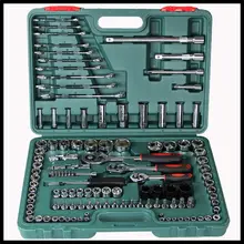 121 pieces sets of auto repair tool combination set hardware toolbox sets of tools ratchet wrench tool kits