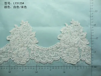 

3Meter/PC Off White/White Flower Lace Trimming DIY Wedding Veil Lace Fabric Lace Ribbon Sewing Wedding Trim