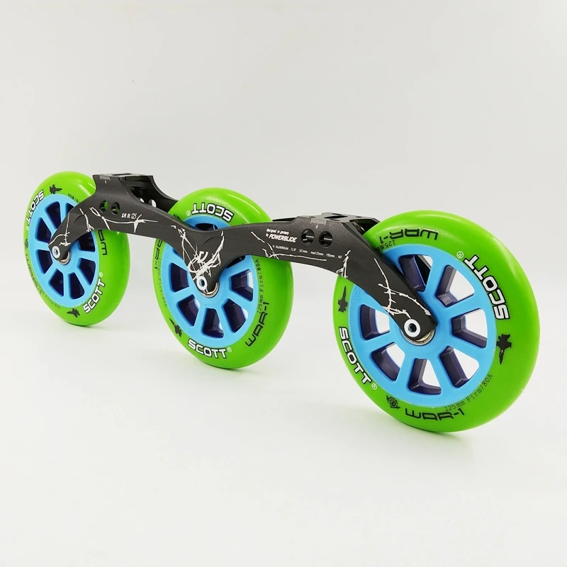 inline skates 3 wheels 125mm