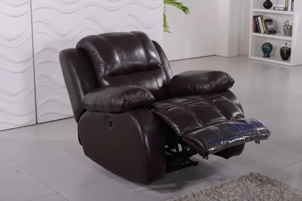 Современный ленивый Электрический Глубокий диван с откидывающейся спинкой и кожаным покрытием