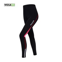 WOSAWE Велоспорт Брюки велосипед Колготки спортивной Для женщин езда на велосипеде Велосипедная Форма Мягкий Плотные брюки