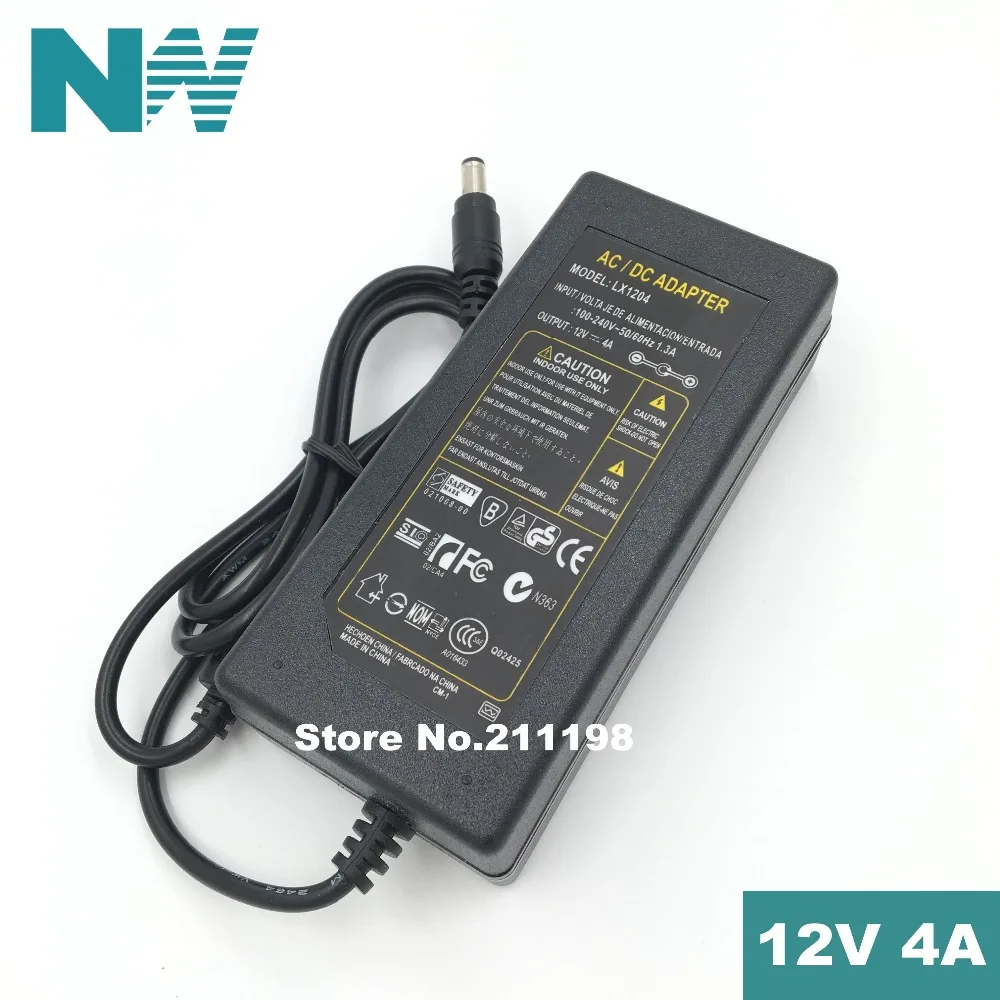 DC 12V 4A AC 100 240V 12V4A LED light power adapter LED Power Supply