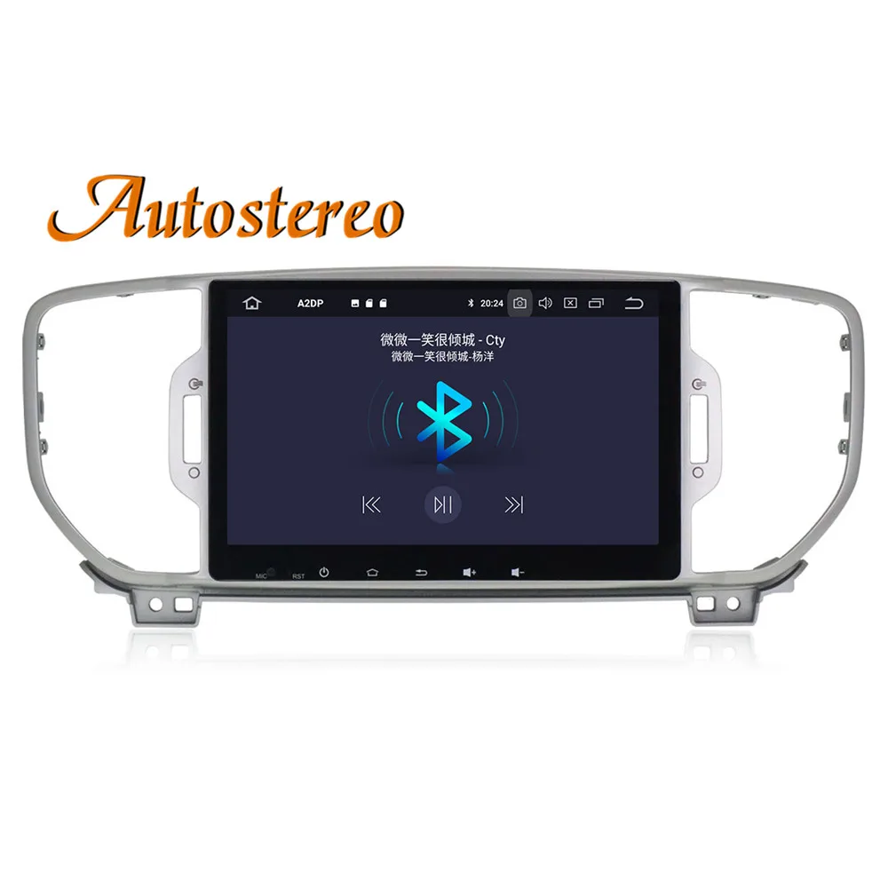 Top Android 9 Octa Core car NO dvd player for KIA sportage 2016+ KX5 gps navigation 1 din radio tape recorder stereo head unit pad 3
