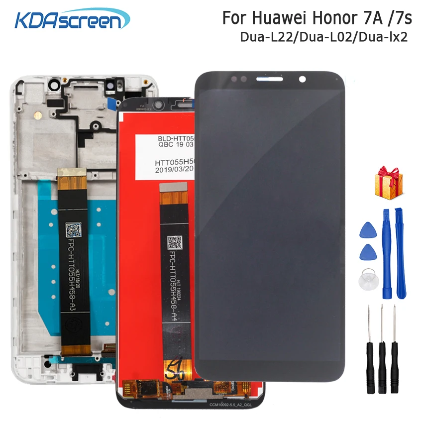 ЖК-дисплей с рамкой для Huawei Honor 7A 7S дигитайзер сенсорного экрана 5 45 дюйма ЖК-экран