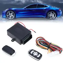 Novo 1 conjunto Kit Fechadura Da Porta Central Do Veículo Sistemas De Alarme De Carro Auto Remoto Keyless Entry Sistema de Travamento Central com Controle Remoto controle