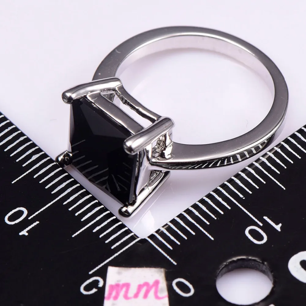 Кольцо из серебра 925 пробы с ониксом размеры 5 6 7 8 9 10 11 12 PR35|ring clicker|ring swarovskiring kit |