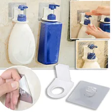 Rustproof ванная комната настенный волшебный липкий шампунь крюк-держатель повторное использование бутылка для мыла для рук подвесной держатель