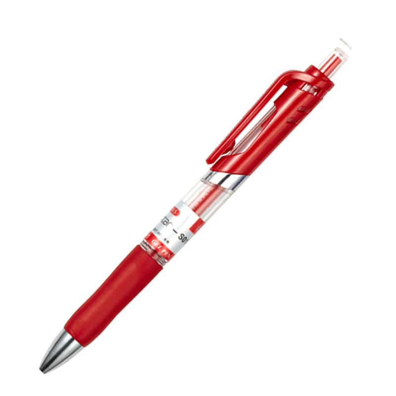 1 шт. Deli S01 гелевые ручки с зажимом 0,5 мм чернильное перо для Бизнес офиса школы гелевые ручки - Цвет: Красный