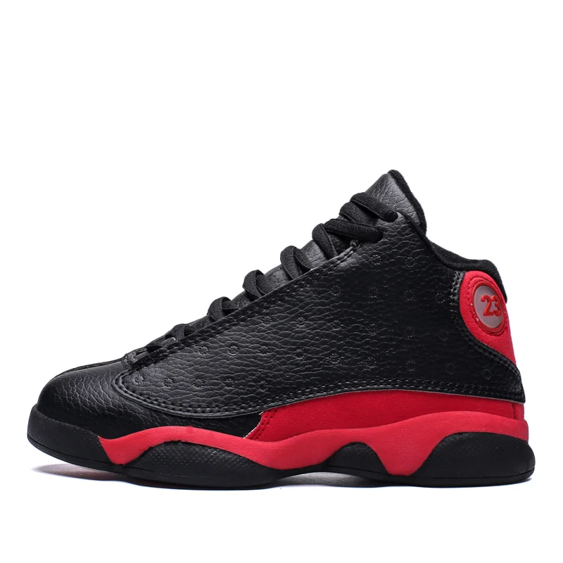 Модная универсальная Баскетбольная обувь, износостойкая Складная Баскетбольная обувь, Баскетбольная обувь нежной текстуры - Цвет: Red black