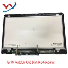 1" FHD ЖК-дисплей с сенсорным экраном для hp PAVILION X360 14M-BA 14-ba серия светодиодный экран Замена 1920*1080/1366*768
