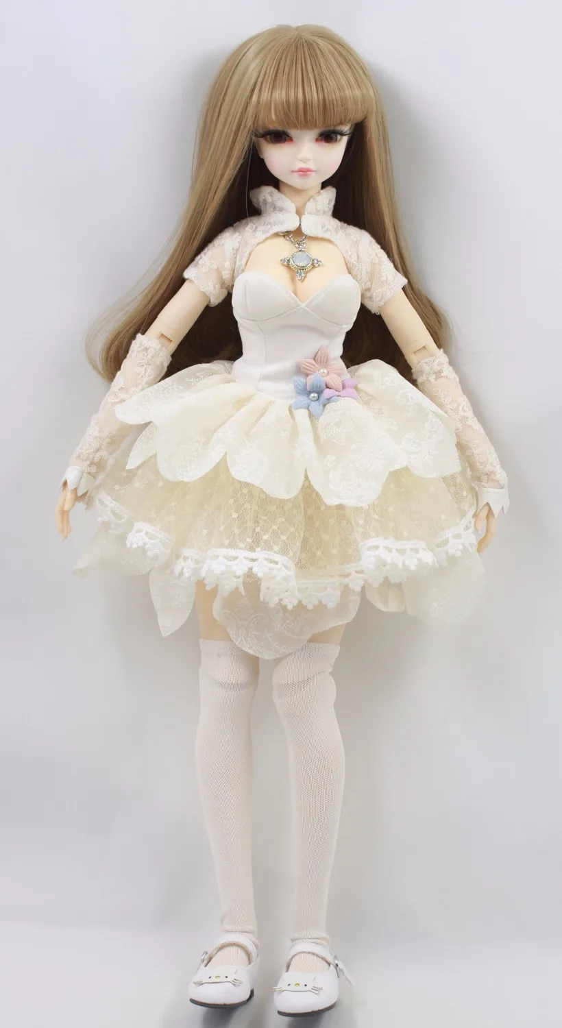 1/4 BJD комплект платья Лолиты с ожерельем костюм для вашей куклы 40 см