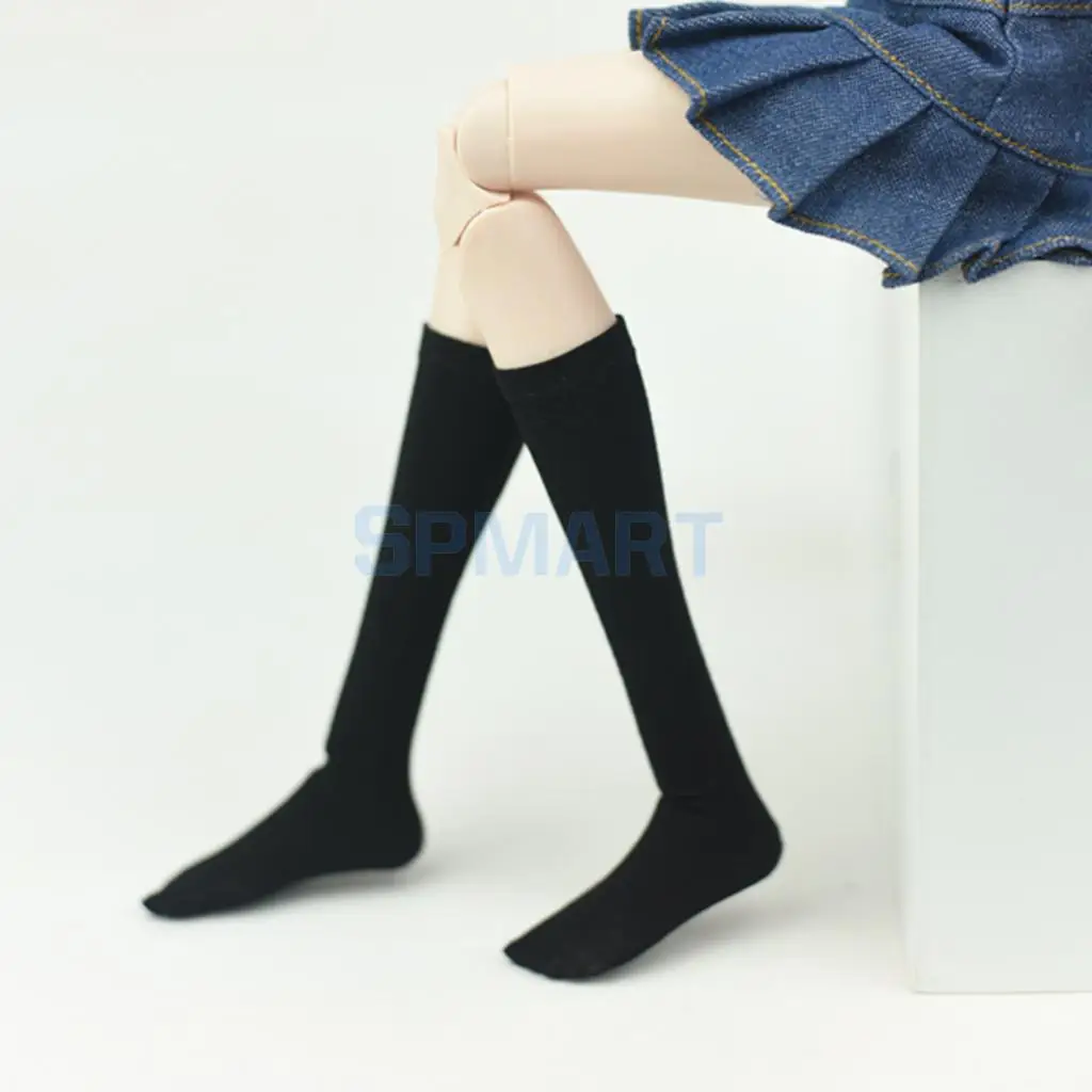 BJD DOLL Dollfie White thigh long stocking Knee socks Clothes For 1//4 SD