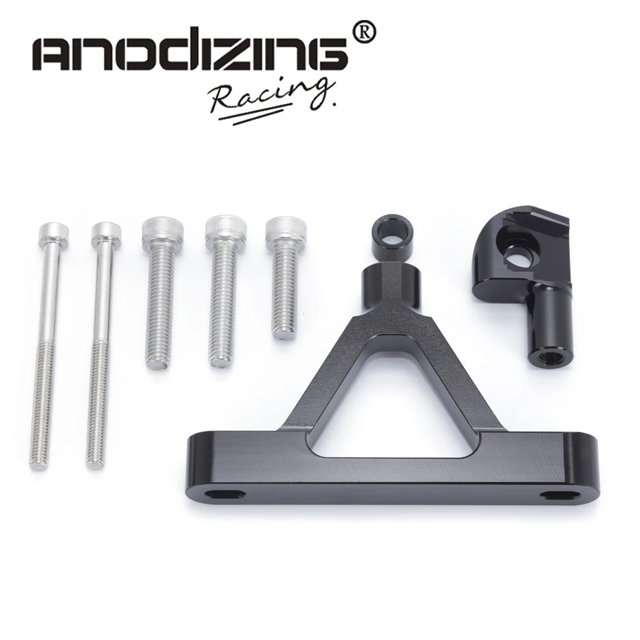 

CNC Motorcycle Adjustable Steering Stabilize Damper Bracket Mount kit For Kawasaki ZX6R ZX 6R 2007 2008 Moto Steer Support