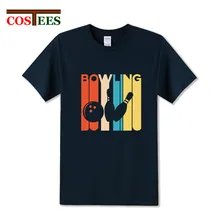 Antiguo Vintage Bowling diseño arte para los jugadores T camisas hombres Retro timbre bola camiseta para hombre 2018 nuevo de marca de moda de talla