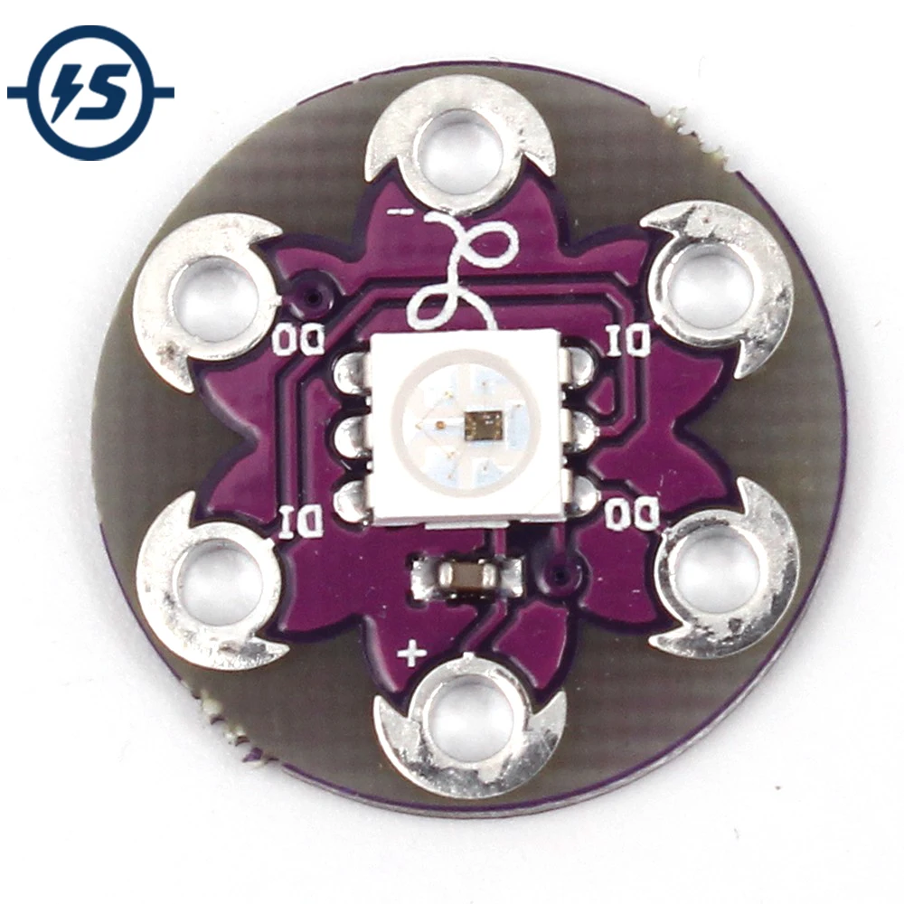 

5pcs/lot LilyPad Pixel Board WS2812 5050 RGB LED Module for Arduino