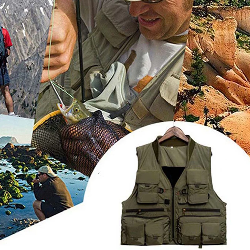 Корейский жилет для рыбной ловли, Быстросохнущий жилет для рыбной ловли из дышащего материала, куртка для рыбной ловли из полиэфирного волокна, жилет для фотосъемки