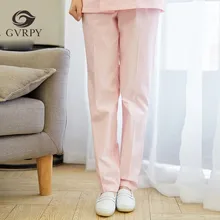 Упругие талии униформа медсестры дамы летние рабочие медицинские брюки больница салон красоты аптека стоматологическая клиника доктор рабочие брюки