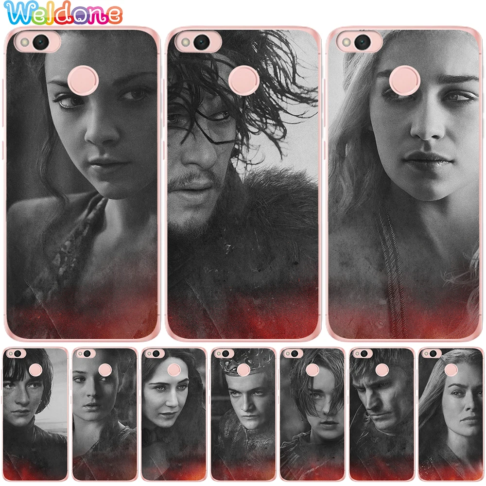 

Game Thrones Daenerys Dragon Jon Snow tyrion Phone Case For Xiaomi Mi5X Mi a1 a2 Mi6X Mi 8 9 Redmi 6A Note 4X 5A Etui case Cover