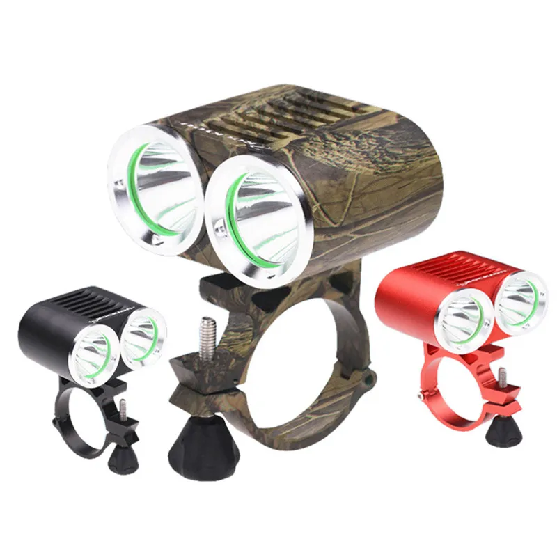 True 2000LM 2 X XM-L T6 светодиодный USB Водонепроницаемый лампа фонарь для велосипеда безопасности и выживания Z1026 - Цвет: Красный
