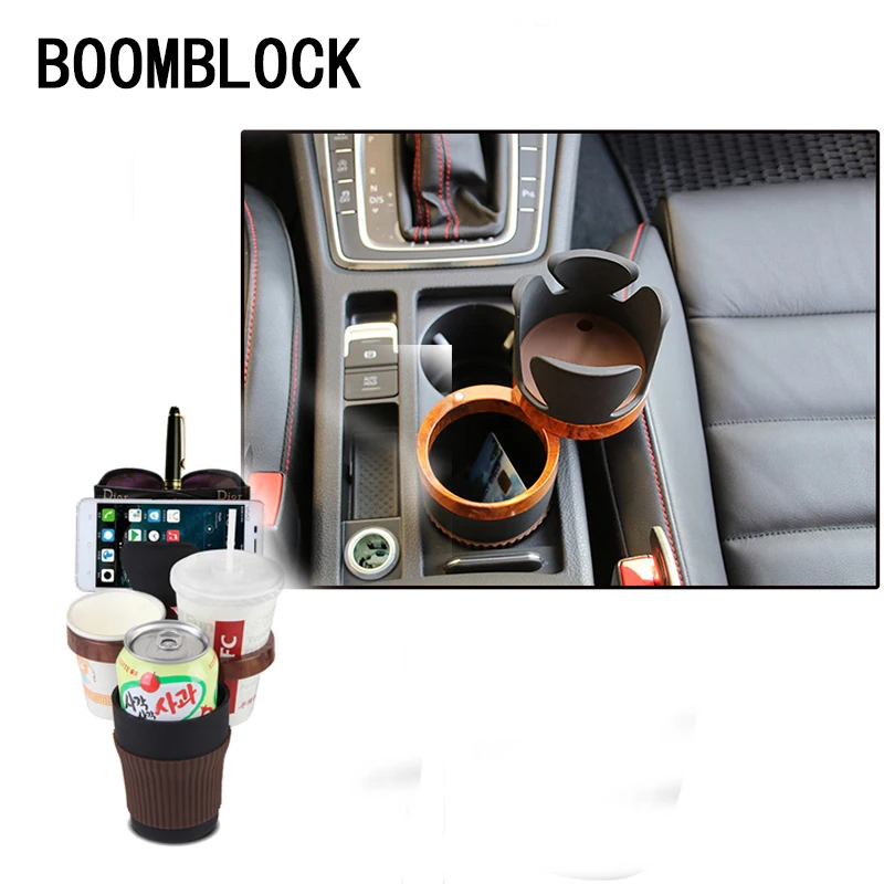 

BOOMBLOCK High Grade Car Phone Cup Holder Multifunction For Audi A4 A3 A6 C6 B7 B8 B5 Q5 Seat Leon Ibiza Skoda Fabia Yeti Super