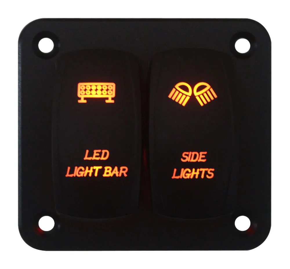 Bandc Marine Grade Boat 5 Way Toggle Switch Panel with Digital Battery