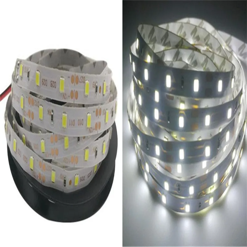 RiRi будет smd RGB одного светодиодные полосы света DC12V гибкая 5 м 3528 smd led светодиодные лента без водонепроницаемый 5 м/roll нет адаптер