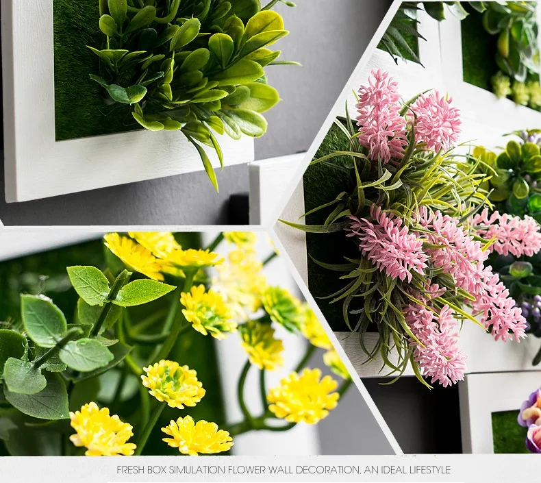 Креативный 3D имитация растений настенный искусственный цветок дерево зерна цветочный горшок с цветком декоративный Ресторан домашний Настенный декор