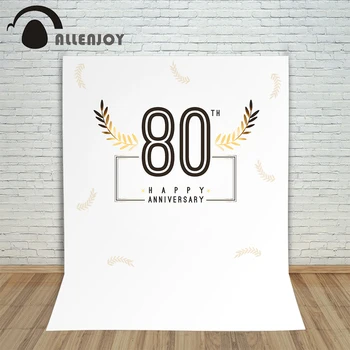 

Allenjoy background for photo shoots elegant golden 30 40 50 60 80 90 birthday photozone leaves party Photography studio custom